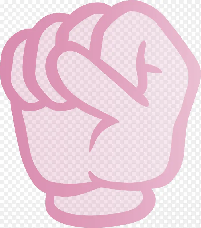 手势 粉色 标志