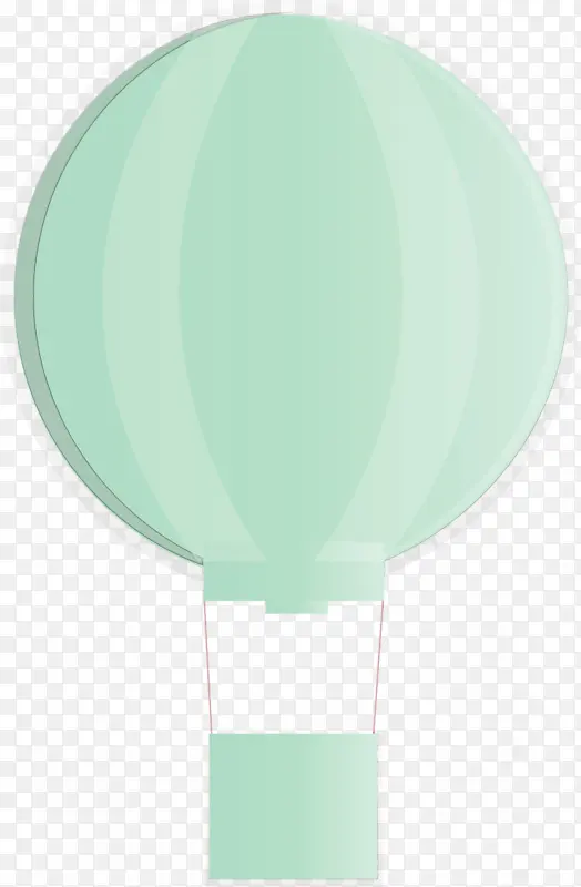 热气球 漂浮 水彩