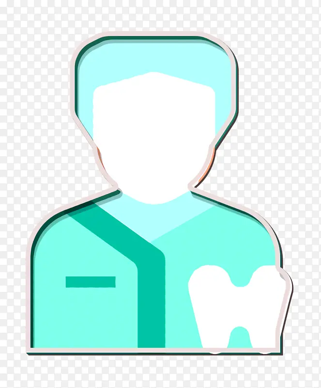 牙医图标 工作和职业图标 绿色