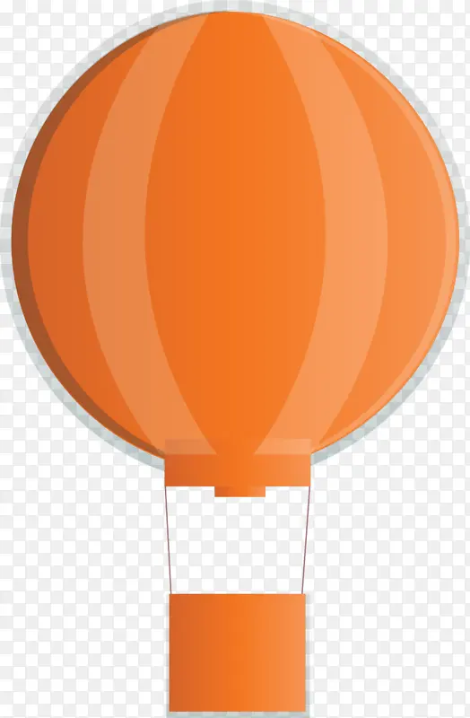 热气球 漂浮 橙色