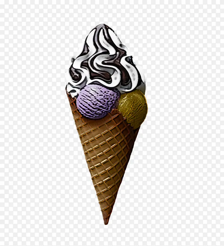 软冰淇淋 冰淇淋蛋卷 冷冻甜点