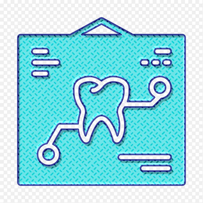 牙科图标 正射影像图标 浅绿色