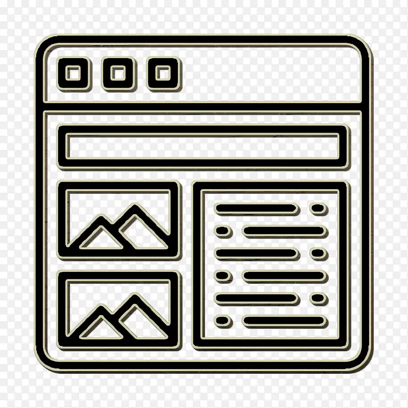 博客图标 文章图标 用户界面第三卷图标