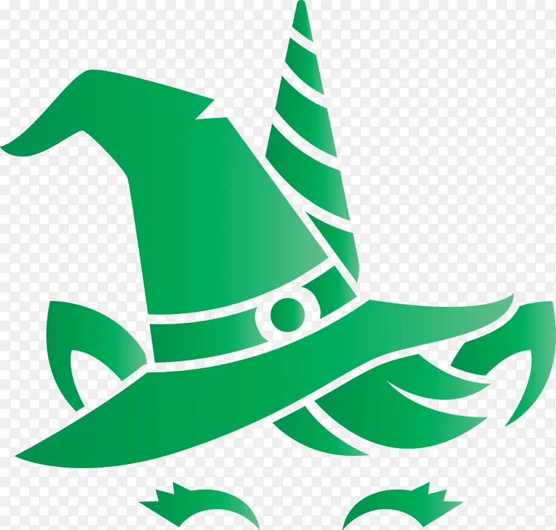 万圣节独角兽 绿色 服装帽