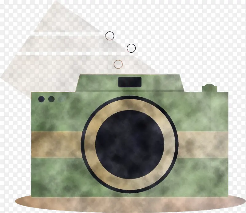 相机 绿色 袋子