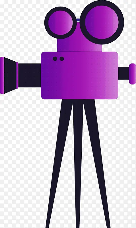 摄像机 紫色 粉色