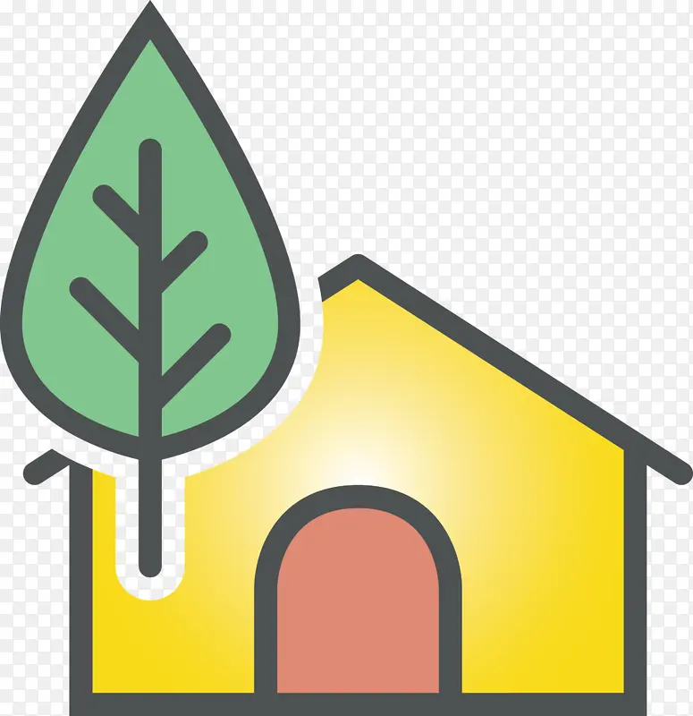 环保房屋 标志 标牌