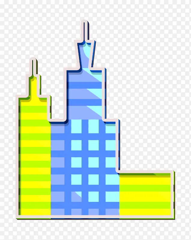 城镇图标 摩天大楼图标 建筑图标
