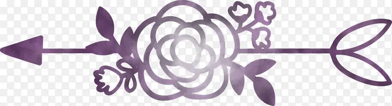 波西米亚箭 花箭 紫色