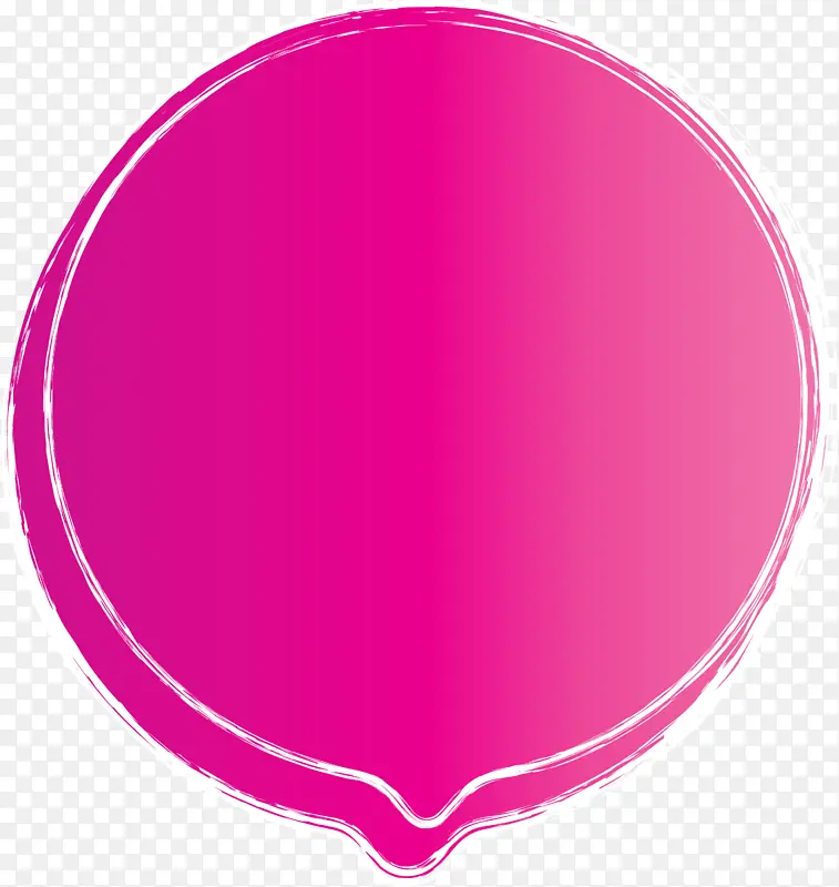 思想泡泡 语音气球 粉色