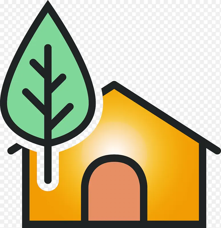 环保房屋 标志 标牌