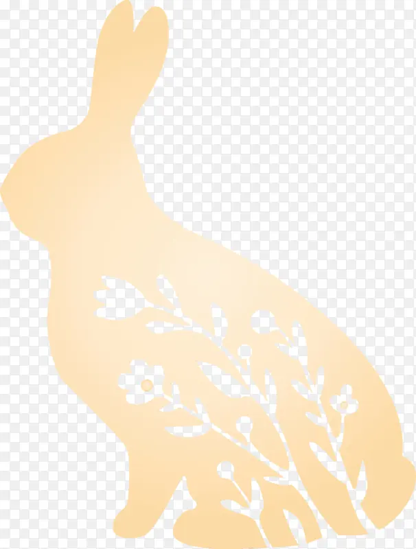 花兔 复活节 水彩