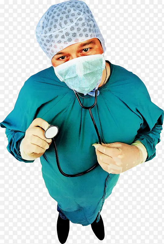 外科医生 绿松石 服装