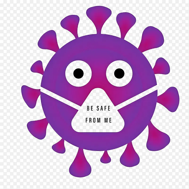 新冠病毒 冠状病毒 紫色