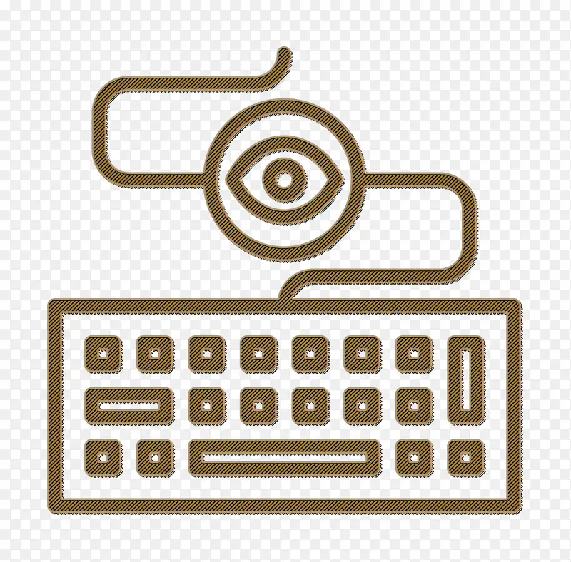 键盘记录器图标 键盘图标 数据保护图标