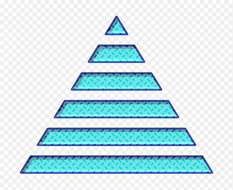 金字塔图标 埃及图标 浅绿色