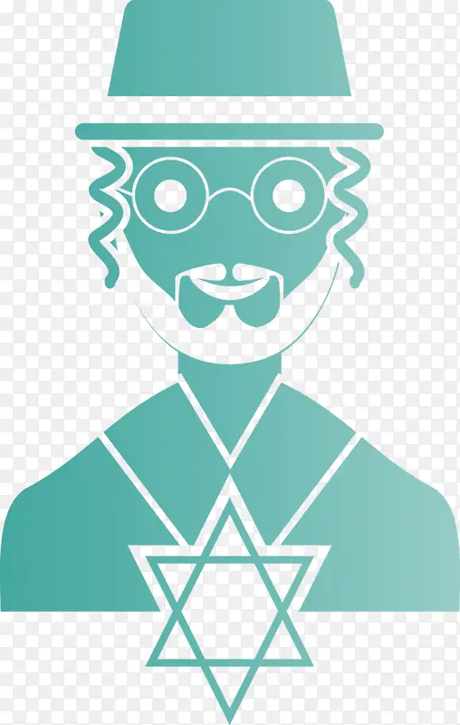 犹太 绿色 头部