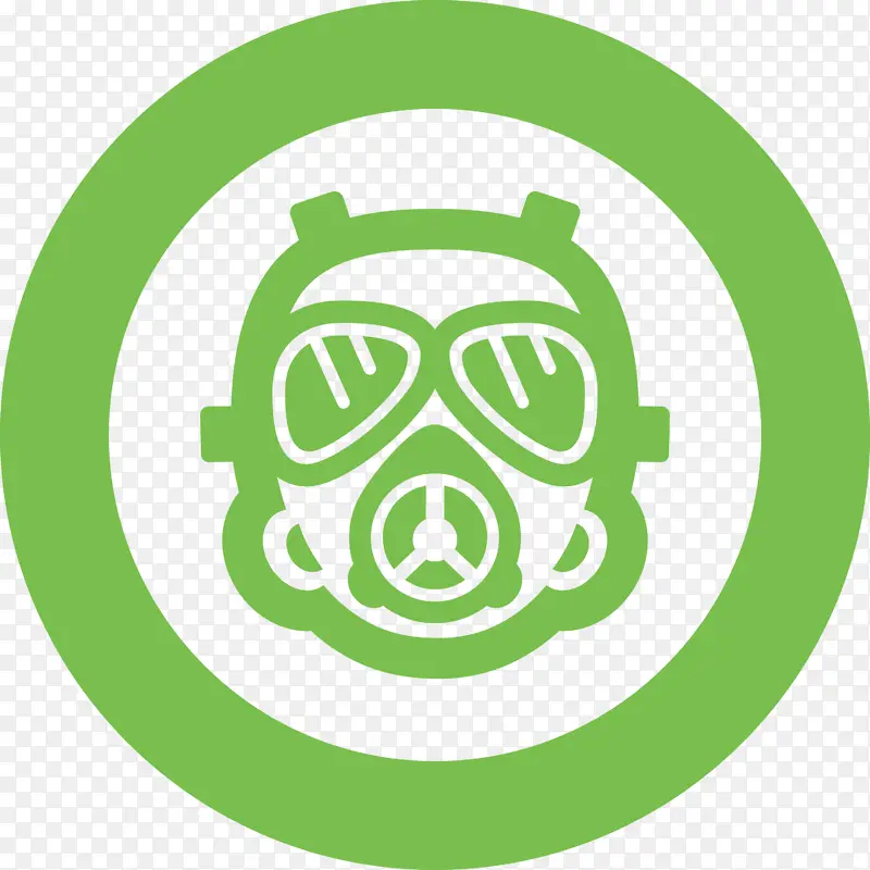 防毒面具 绿色 个人防护装备