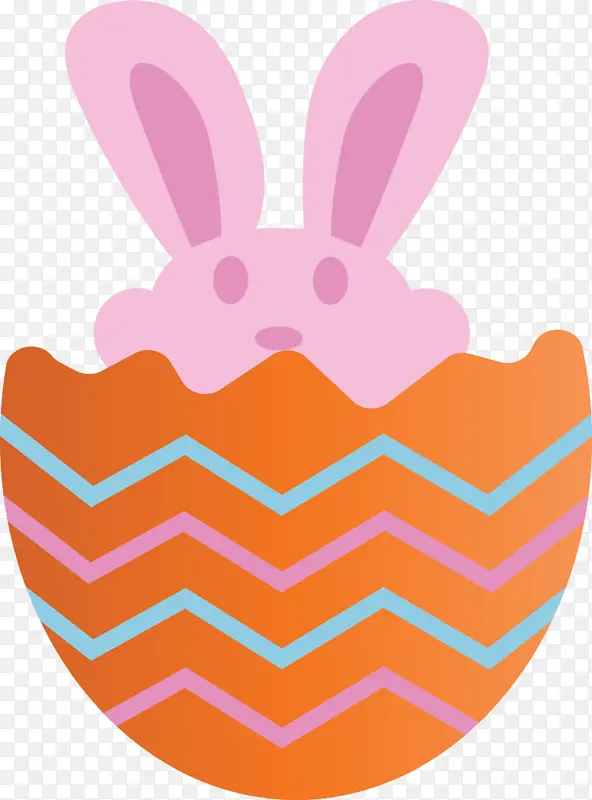 彩蛋兔 复活节快乐 粉红