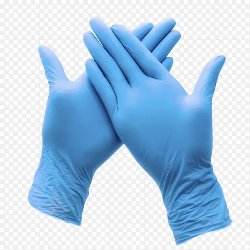 外科手套 手套 蓝色