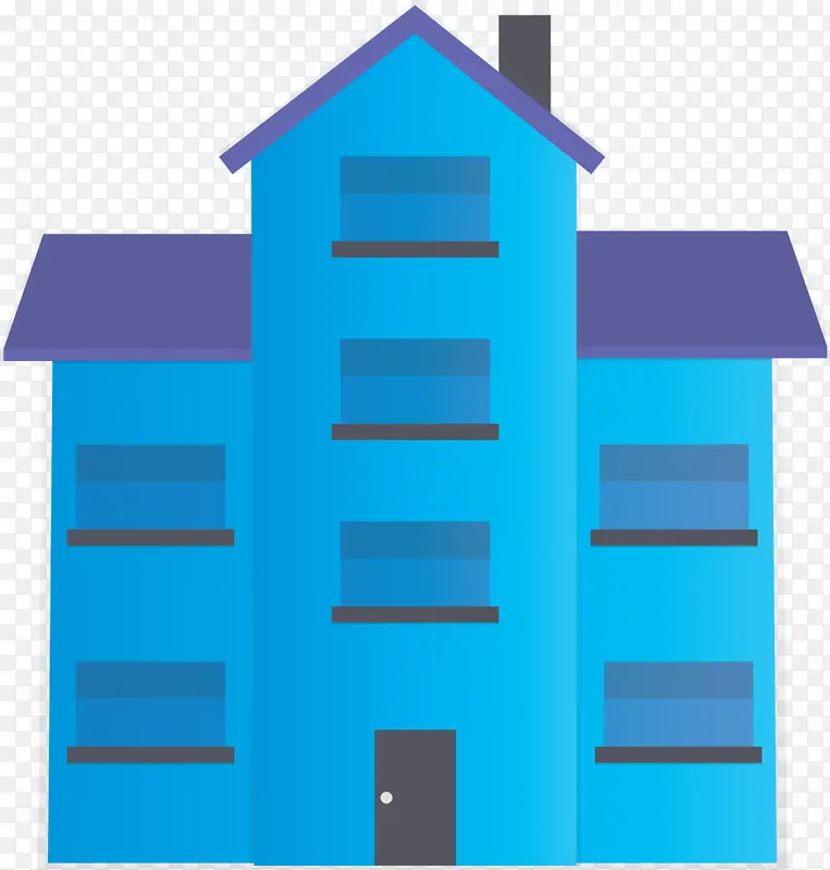 房屋 住宅 蓝色