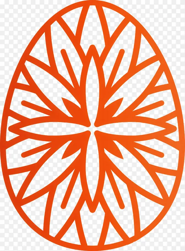 复活节彩蛋 复活节 橙色