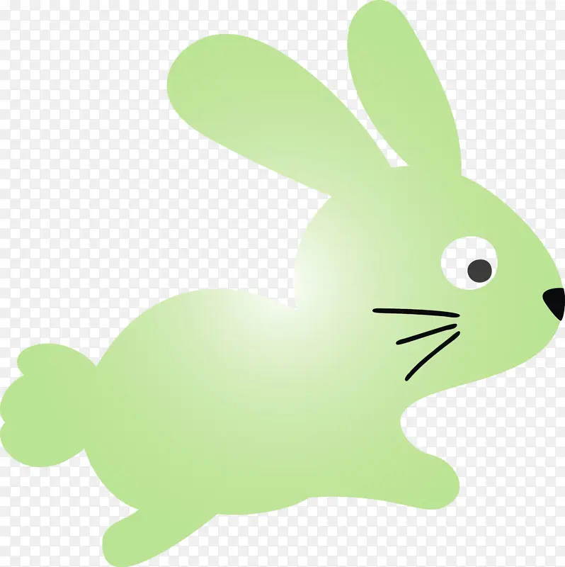 可爱的复活节兔子 复活节 水彩