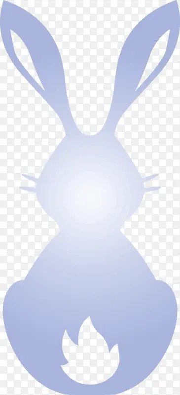可爱的兔子复活节白色胡须
