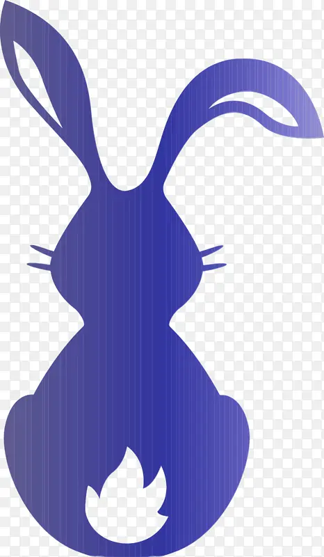 可爱的兔子 复活节 水彩画