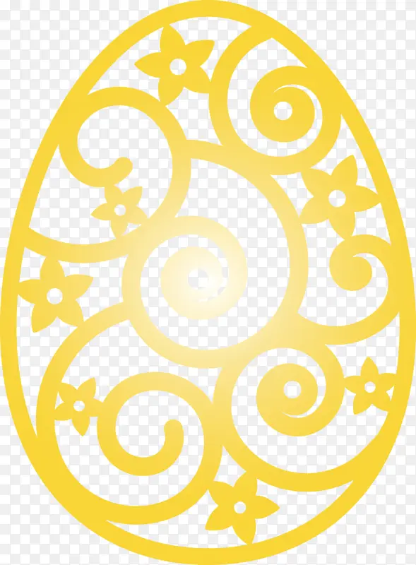 复活节彩蛋 复活节 黄色
