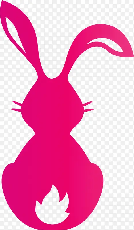 可爱的兔子 复活节 粉色