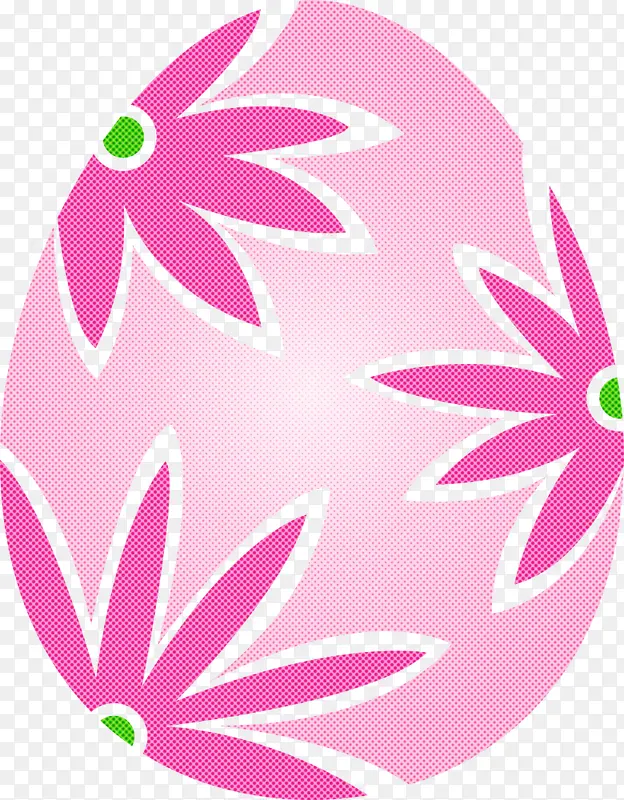 花朵复活节彩蛋 复活节快乐 粉色