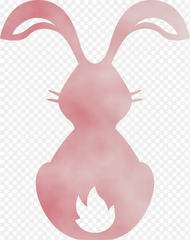可爱的兔子 复活节 水彩