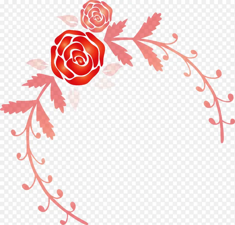 玫瑰相框 花相框 婚礼相框
