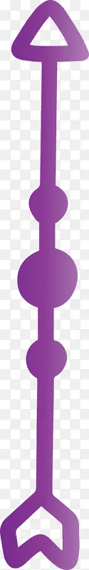 波西米亚箭 可爱箭 紫色