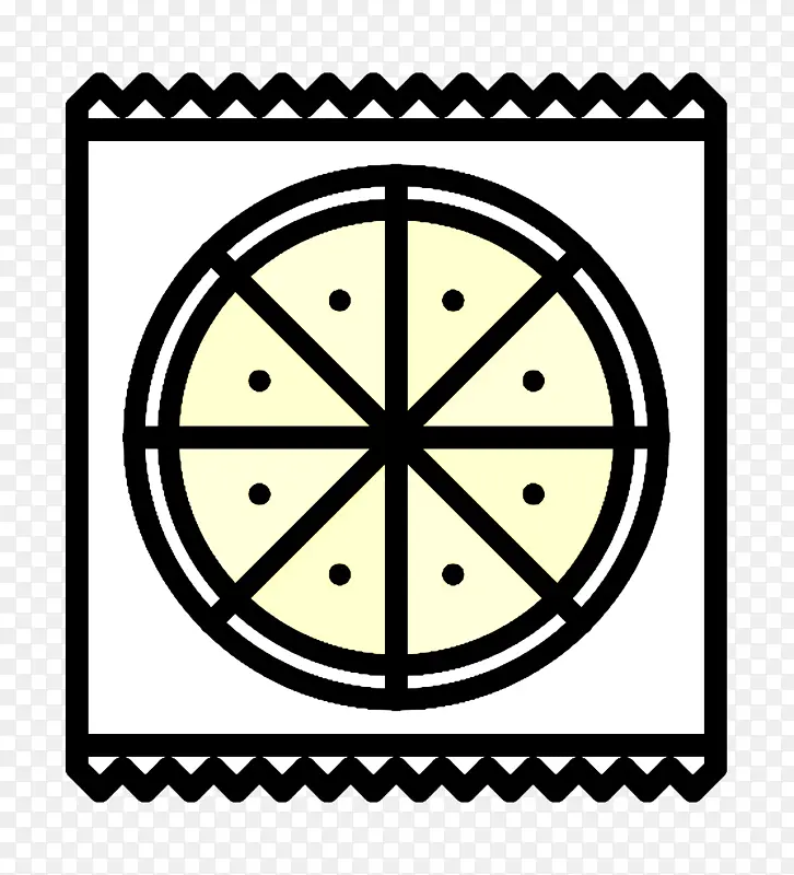 零食图标 披萨图标 矩形