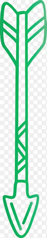 波西米亚箭头 可爱箭头 绿色
