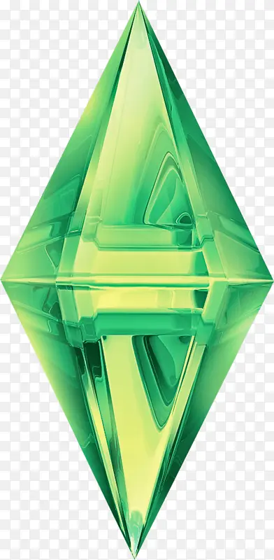 绿色 棱镜 三角形