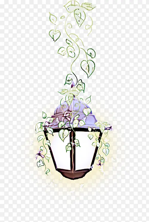 植物 花 灯具