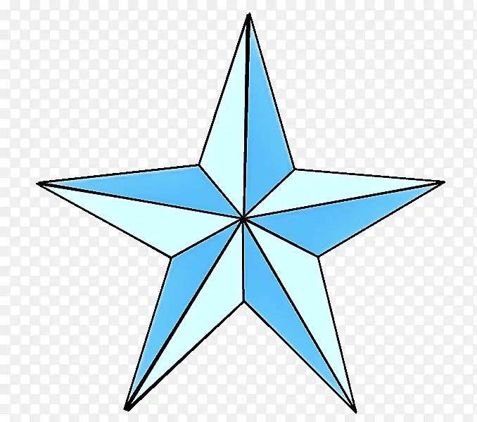 蓝色 星星 对称