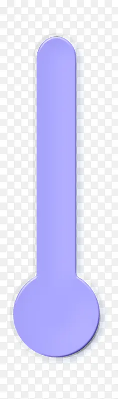 温度图标 紫色 圆柱体