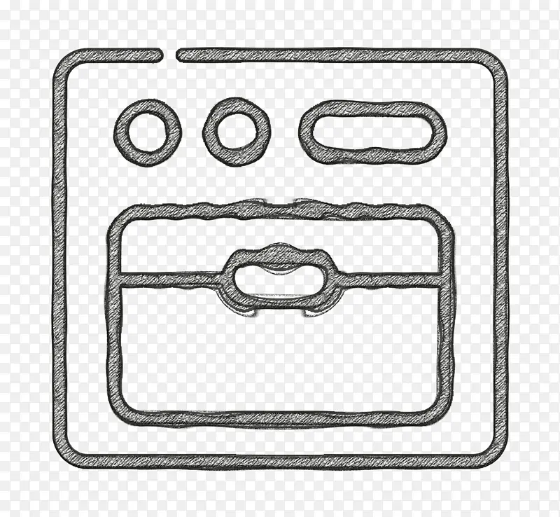 烹饪图标 烤箱图标 卡通