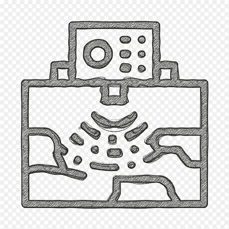 雷达图标 考古学图标 地理图标