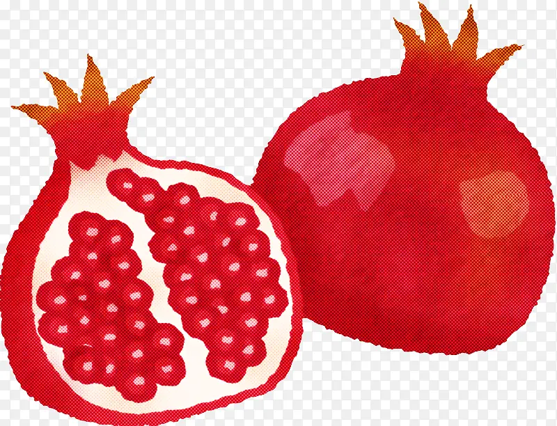 石榴 附属水果 草莓