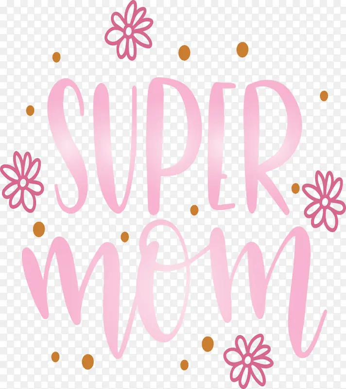 母亲节 超级妈妈 标志