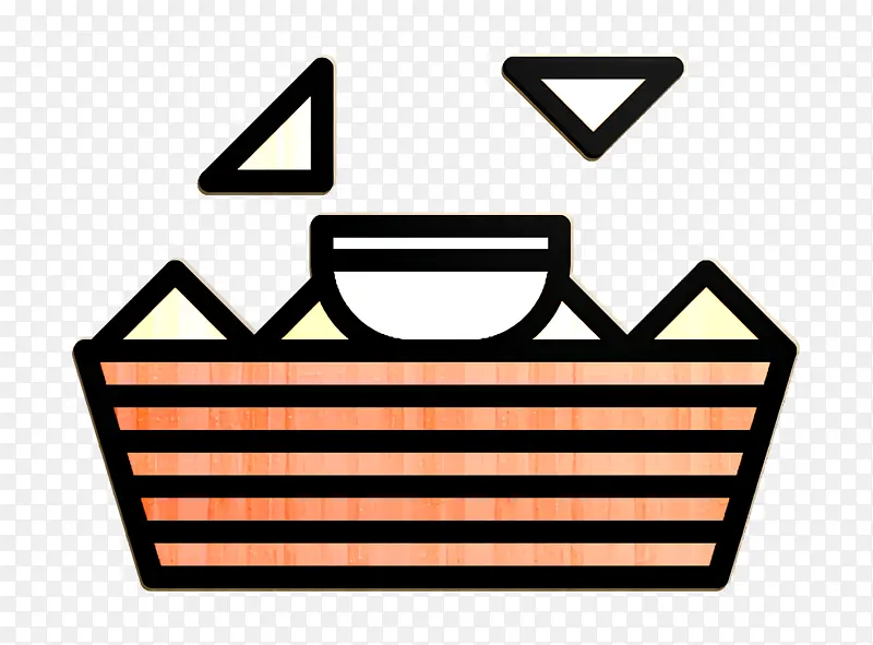 食品和餐厅图标 快餐图标 玉米片图标