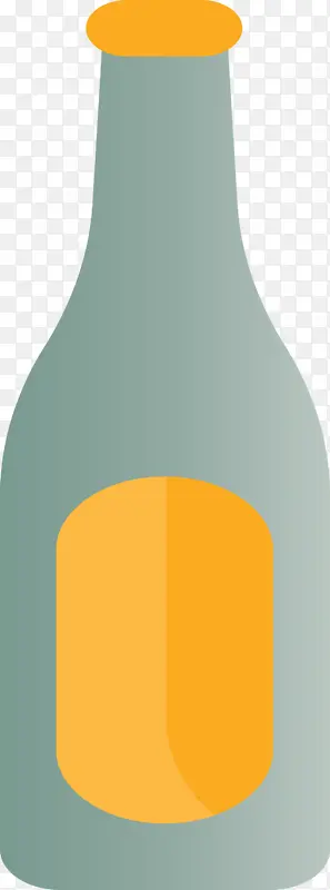 玻璃瓶 黄色 角形