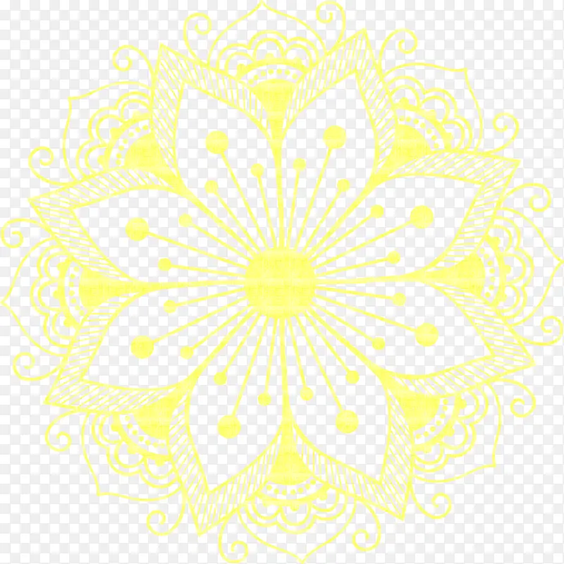 花卉设计 线条 点
