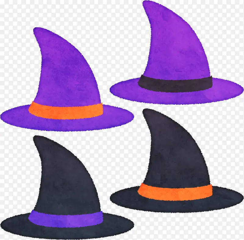 帽子 紫色