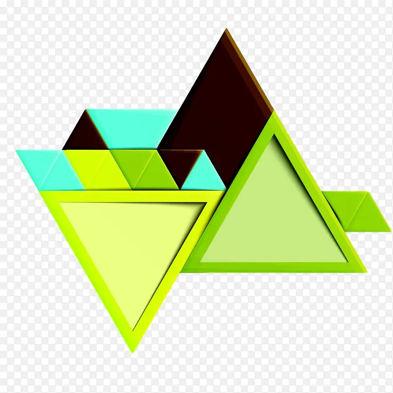 多边形背景 三角形 徽标